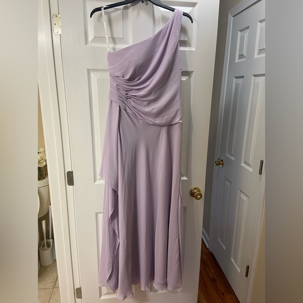 David’s Bridal Bridesmaid one shoulder dress - Iris